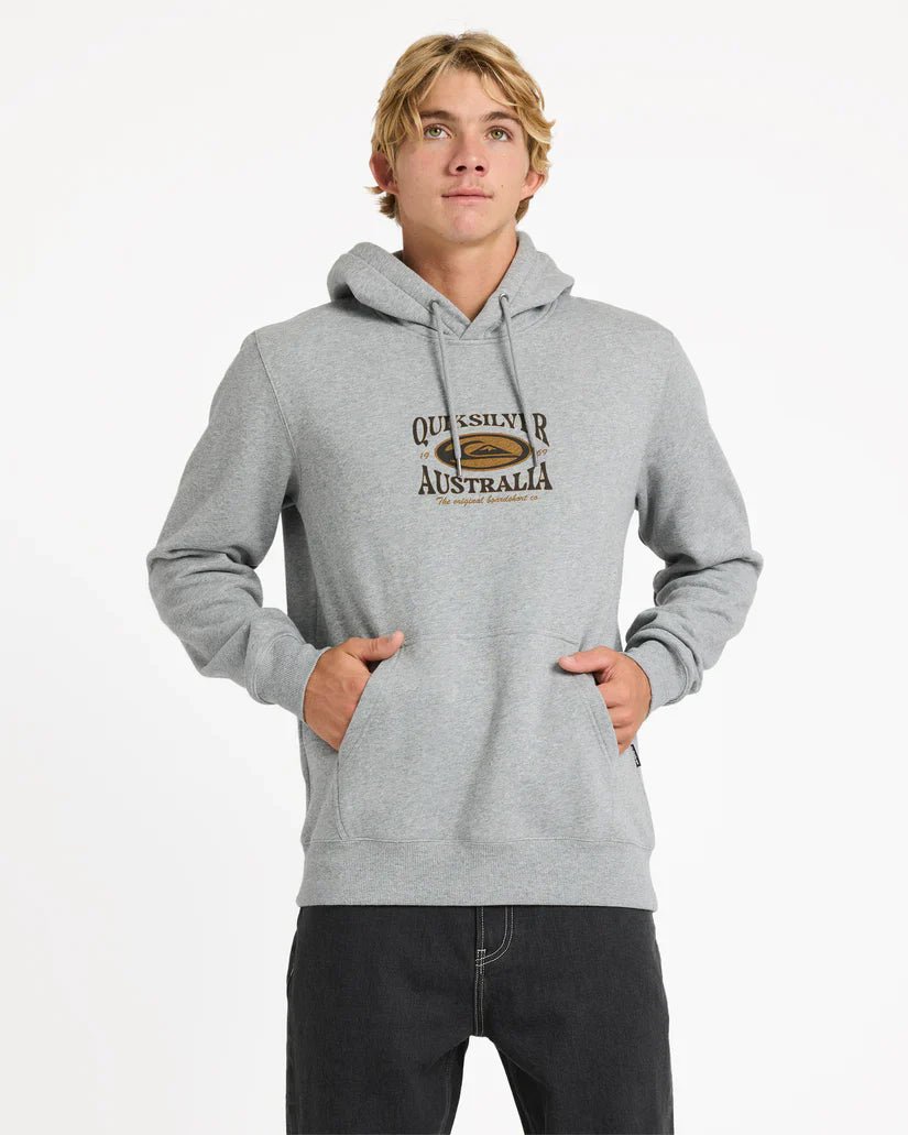 Retro Lock Up Hoodie - QuiksilverUQYFT03208 - KPVH - Medium Grey Heather - L