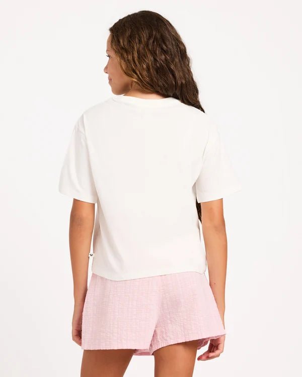 RG SALTWATER SWEETIE SS TEE -RoxyURGZT03172-CLOUD DANCER-8/S