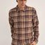 Rhythm Albert Check LS Shirt - Rhythm0125M - WT10 - ALM - Almond - L