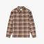 Rhythm Albert Check LS Shirt - Rhythm0125M - WT10 - ALM - Almond - L