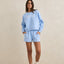 RHYTHM SLOUCHY CREW NECK FLEECE - Rhythm0126W-FL02-SKY-6