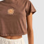 RHYTHM SUN CROP CREW TEE - Rhythm0725W - PT02 - CHOCOLATE - 14