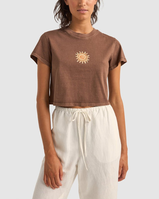 RHYTHM SUN CROP CREW TEE
