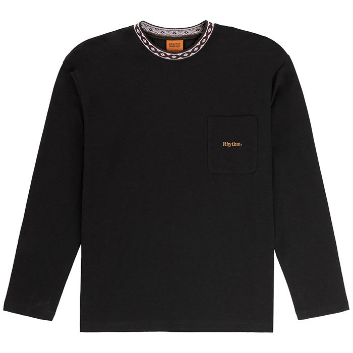 Rhythm Vintage Jac LS Tee - Rhythm0125M - CT01 - BLK - Black - L