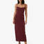 Rib Seam Dress - ThrillsWTS24 - 921H - Dark Cherry - 10