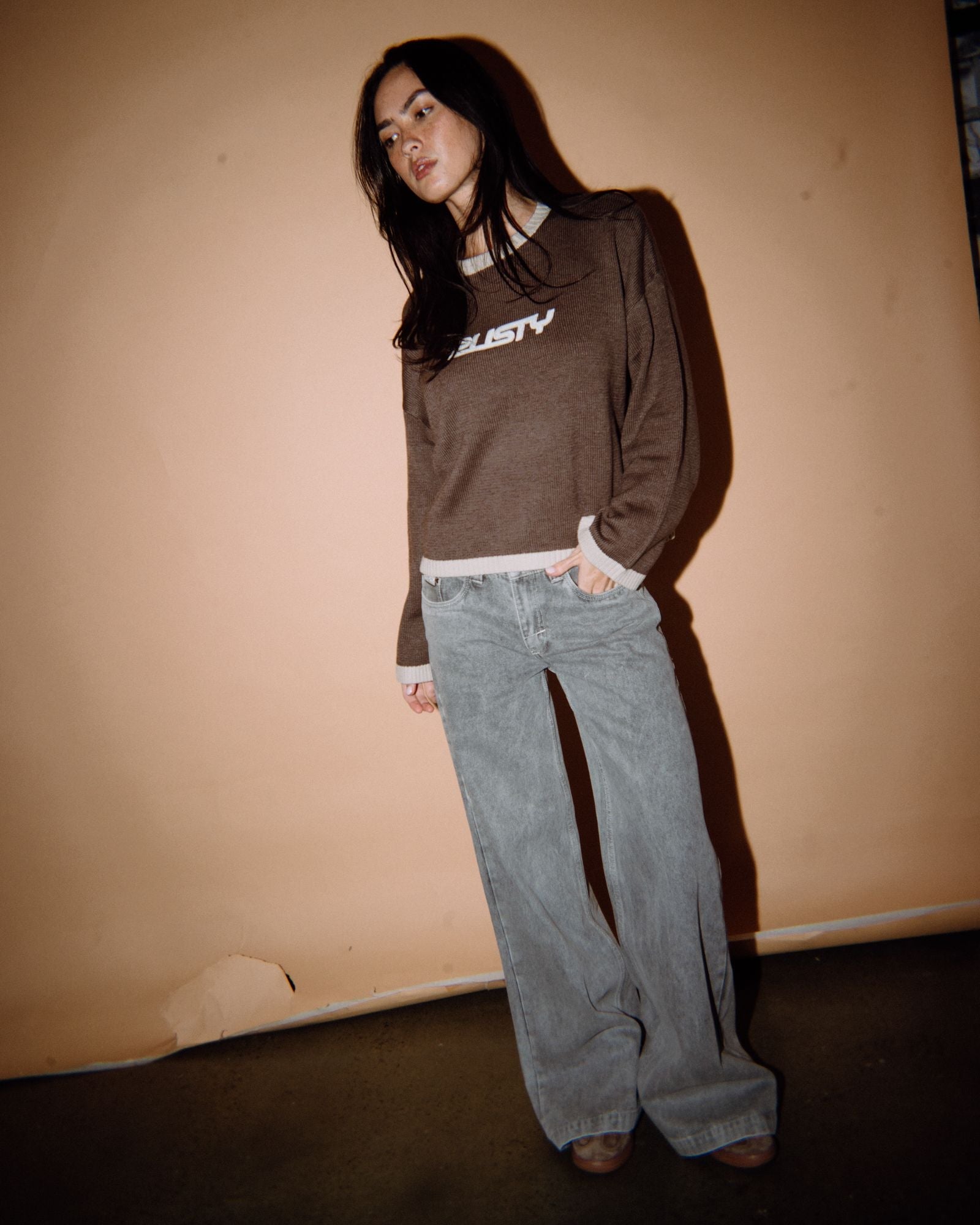 RIDER RELAXED CREW NECK KNIT - RustyCKL0502-PINECONE-XS