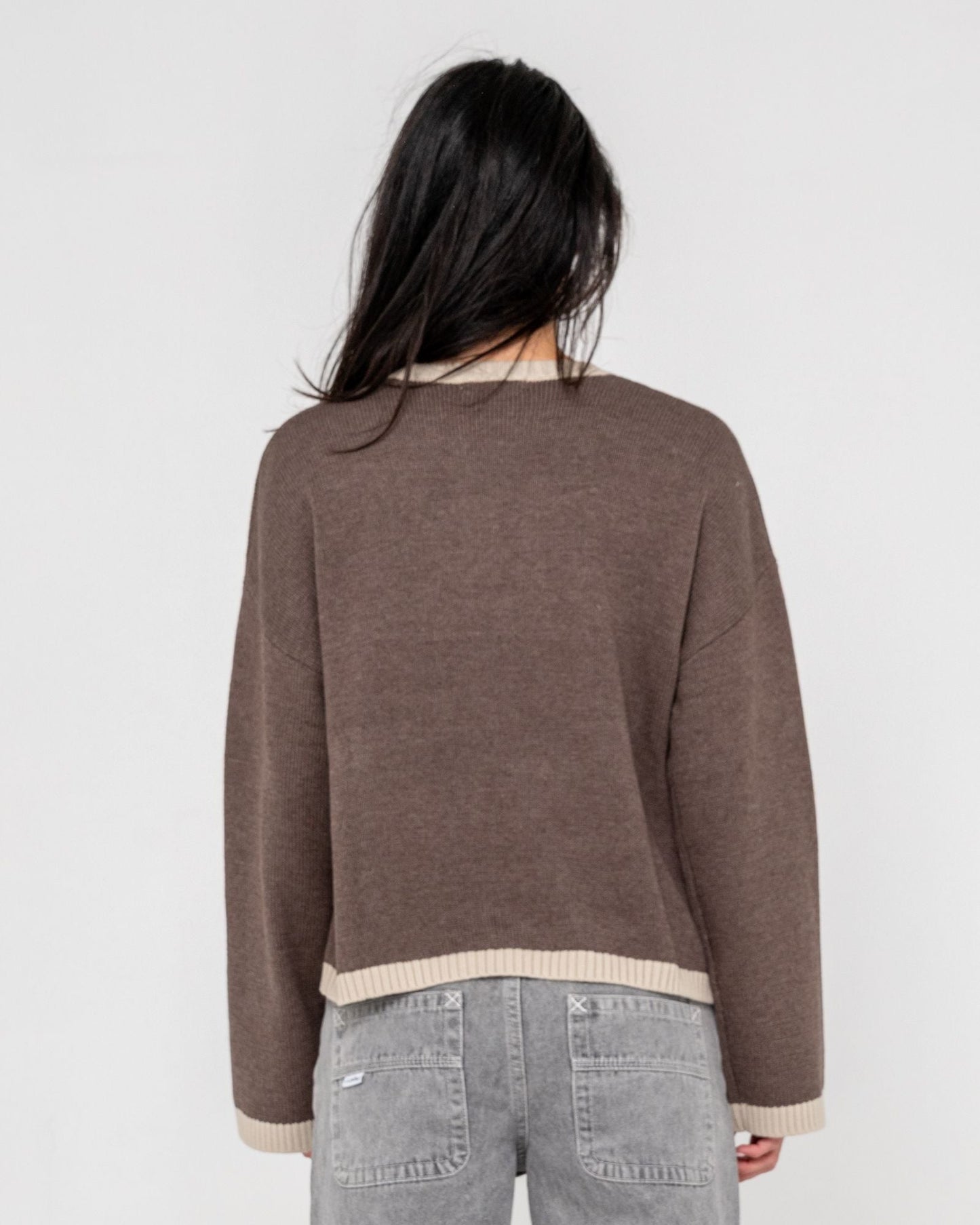 RIDER RELAXED CREW NECK KNIT - RustyCKL0502-PINECONE-XS