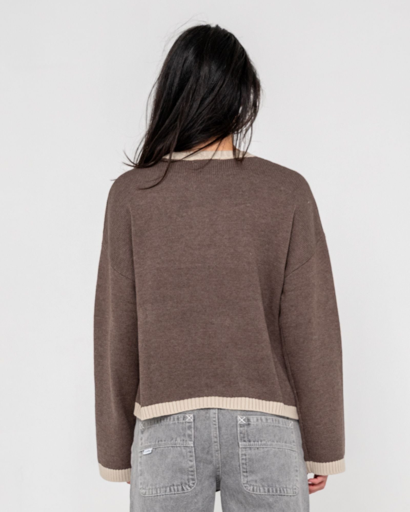 RIDER RELAXED CREW NECK KNIT - RustyCKL0502-PINECONE-XS