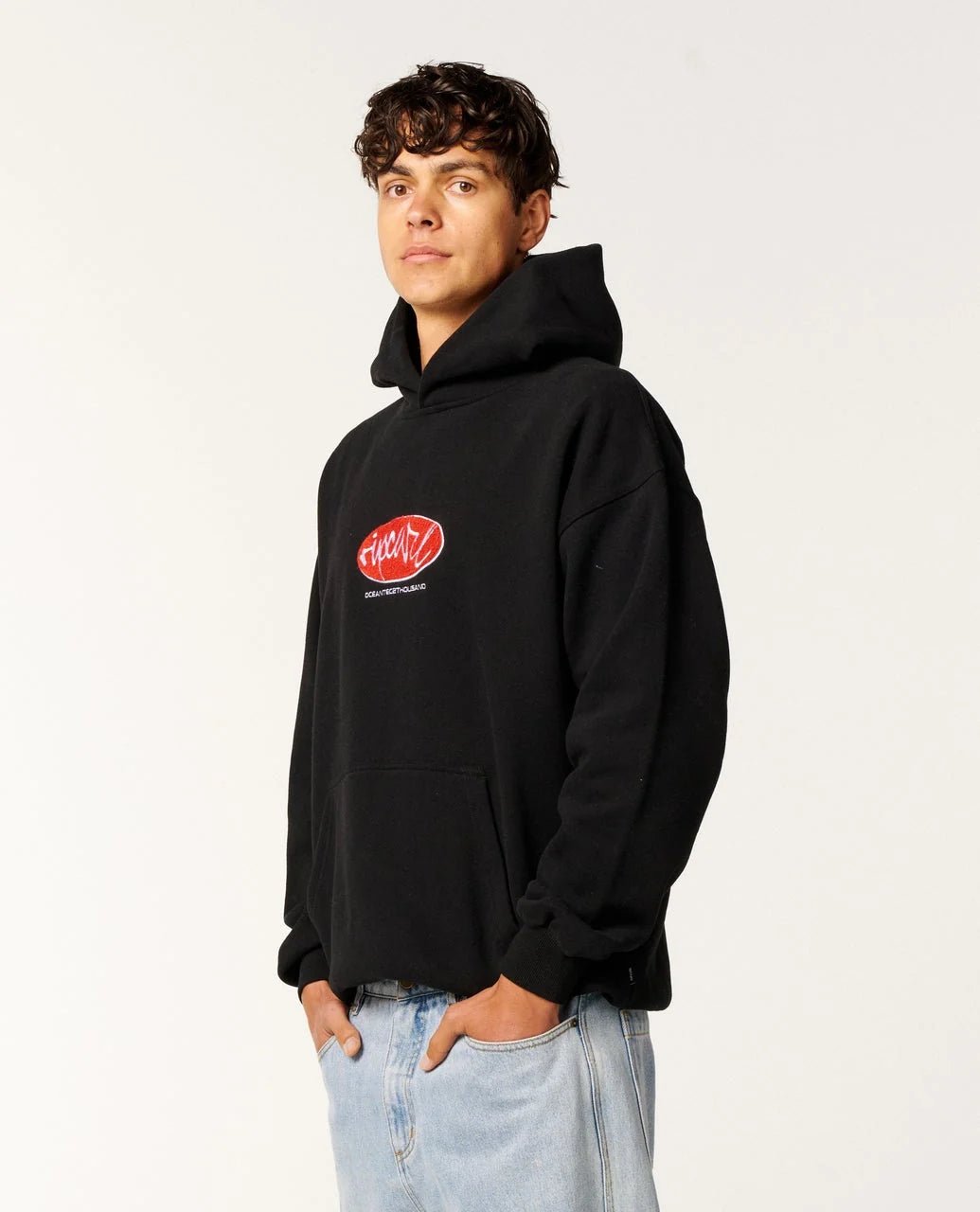 RIP SCRIPT HOOD -Rip Curl089MFL-LIGHT GREY MARLE-XS