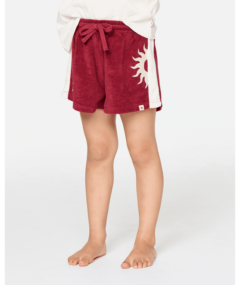 ROAD TRIP TERRY SHORT - GIRL -Rip Curl017JWS-PLUM-1to2