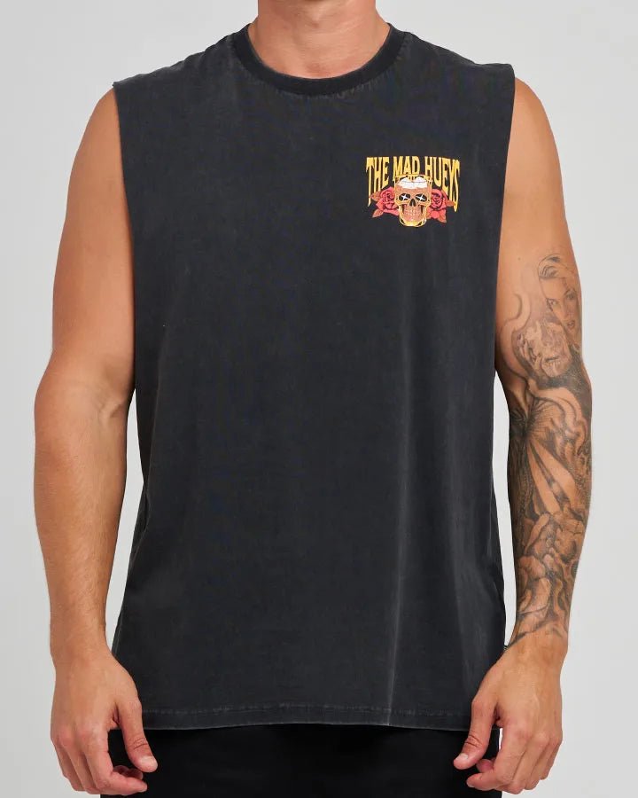 ROCKS IN THE HEAD | MUSCLE -The Mad HueysH126M02006-WASHED BLACK-M