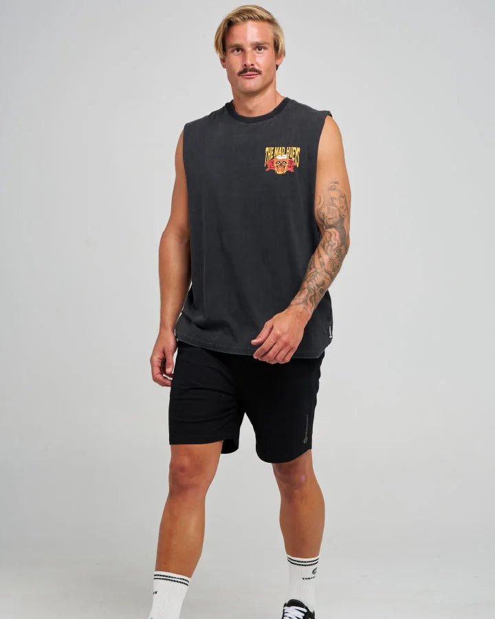 ROCKS IN THE HEAD | MUSCLE -The Mad HueysH126M02006-WASHED BLACK-M