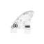 Ronix Blueprint Fibreglass Button Surf Fin (each) -RonixSQ9115-White-2.50
