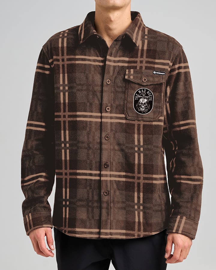 Rope Skull Anchor Shacket -The Mad HueysH226M10001C-WALNUT-XXXL