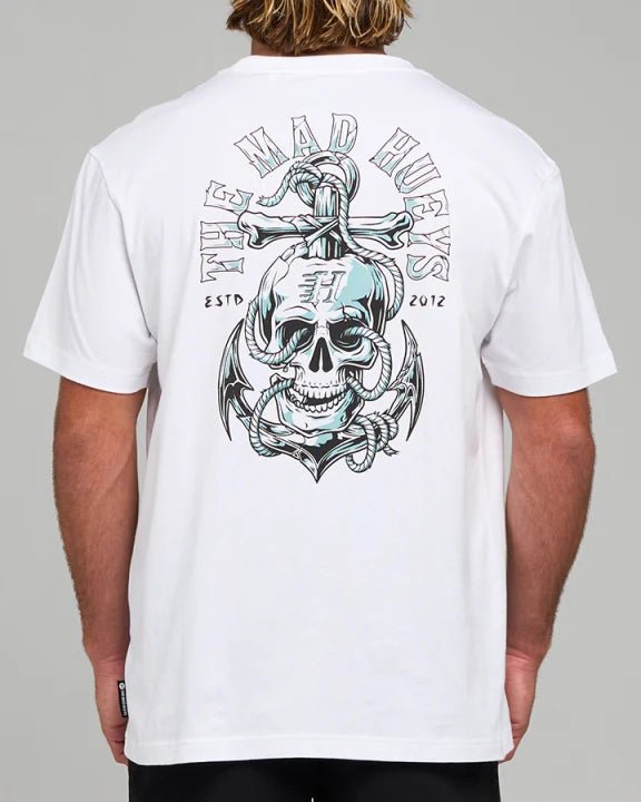 ROPE SKULL ANCHOR | SS TEE - The Mad HueysH226M01002-WHITE-S