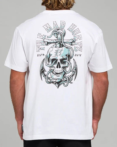 ROPE SKULL ANCHOR | SS TEE - The Mad HueysH226M01002-WHITE-S
