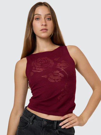 Rosetta Knit Tank - Mahogany - ThrillsWTH25 - 223CT - Mahogany - 6