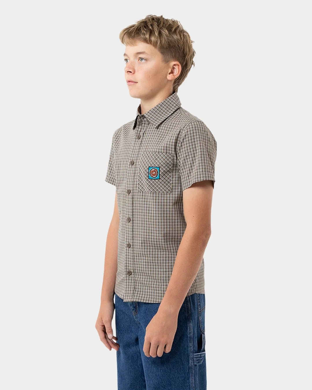 ROSKOPP TARGET DOT PATCH SHIRT -Santa CruzSB226-BS01-TAN-8