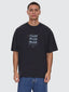 Run For The Hills Box Fit Oversize Tee - ThrillsTR25-102BW-Washed Black-S