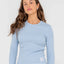 Rusty Essentails Ribbed Long Sleeve Tee - RustyTTL1383 - GCK - Glacier Lake - 8