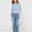Rusty Essentails Ribbed Long Sleeve Tee - RustyTTL1383 - GCK - Glacier Lake - 8