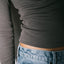 Rusty Essentials Ribbed Long Sleeve Tee - RustyTTL1383 - CBR - Carbon - 10