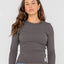 Rusty Essentials Ribbed Long Sleeve Tee - RustyTTL1383 - CBR - Carbon - 10