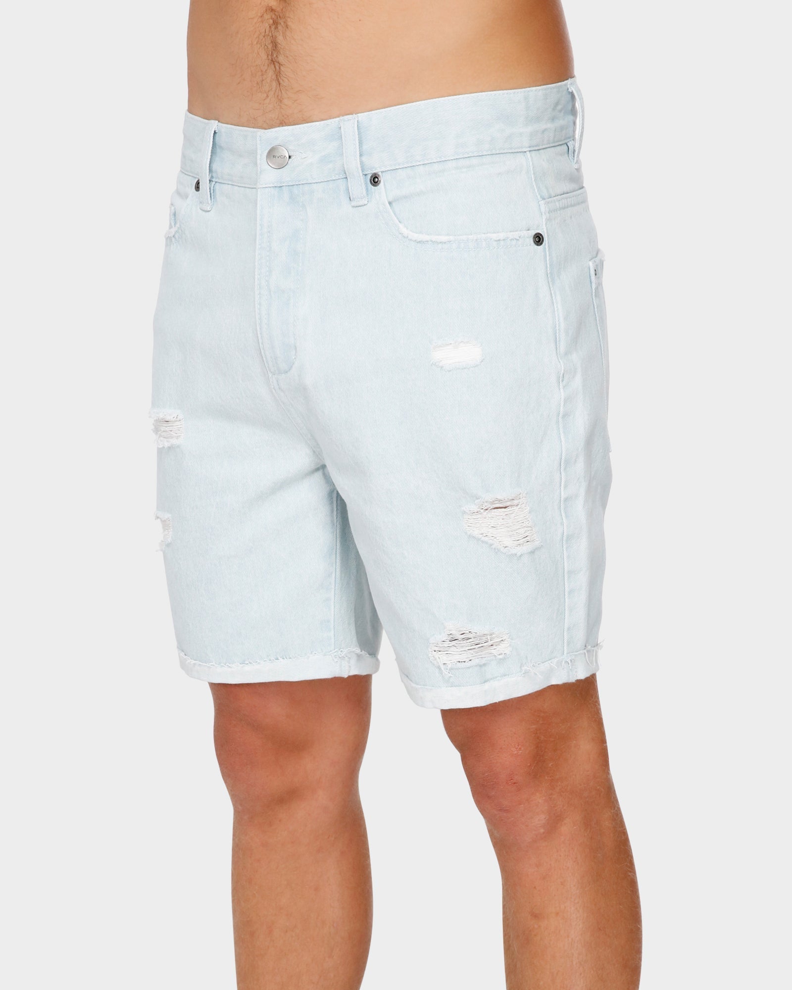 RVCA Rockers Cuffed Denim Short - RVCAR182317 - BLEACHOUT - 30