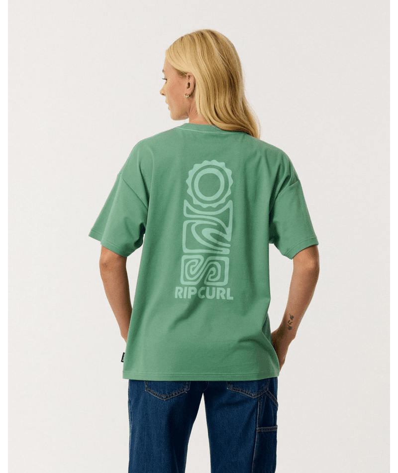 S-SERIES VAPORCOOL TEE -Rip Curl0RJWTE-DUSTY GREEN-2XS