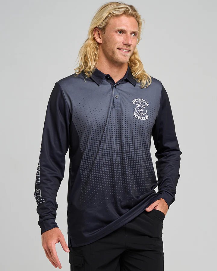 SAILOR ANCHOR | UPF 50+ FISHING JERSEY - Mad HueysH425M03001 - CHARCOAL - L
