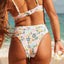 Salma Mid Waist Moderate - RoxyERJX404919 - XNBG - Papaya Ephemere Swim - L
