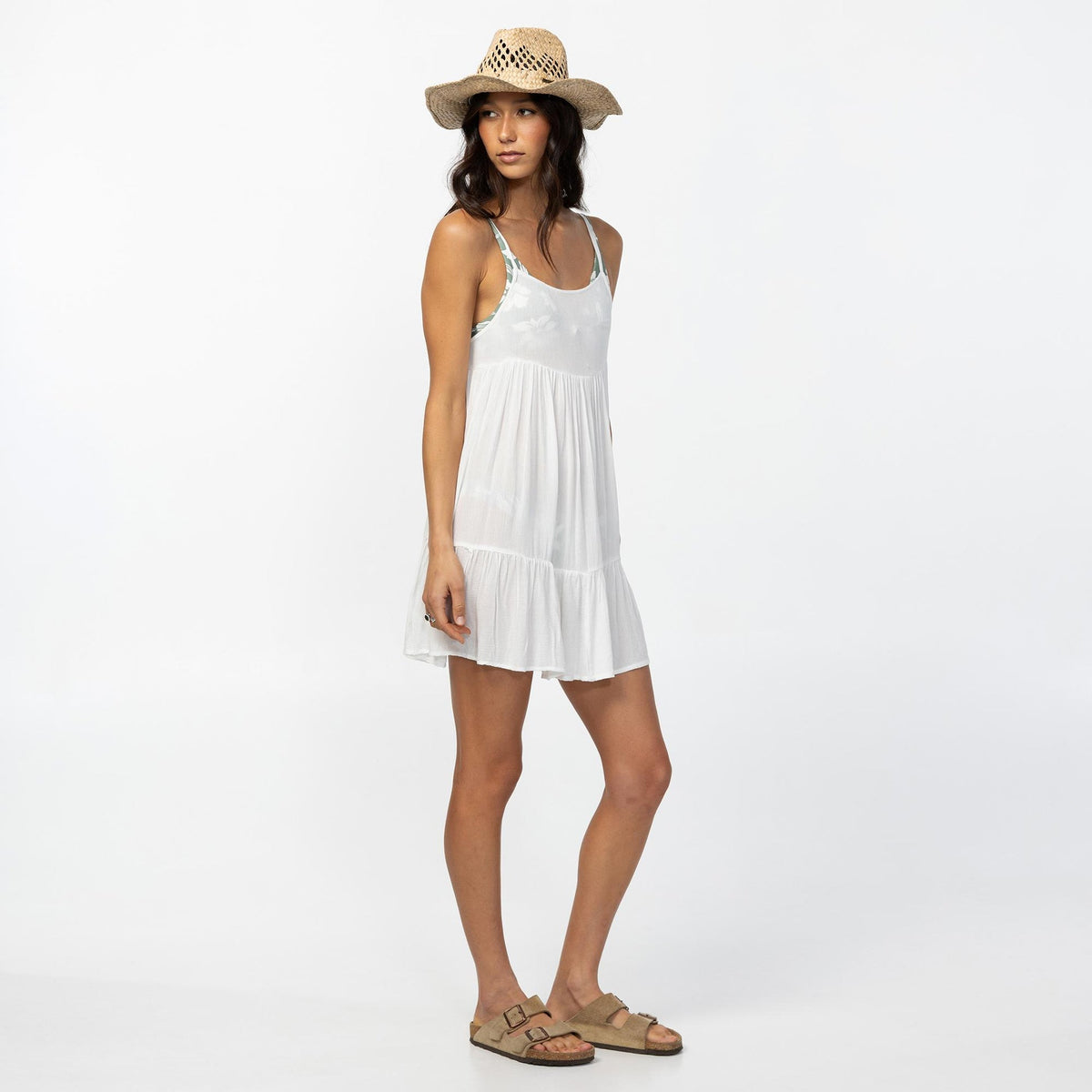 SALTWATER SOLIDS RILEE MINI COVERUP -ONeillSP2641602-VANILLA-XS