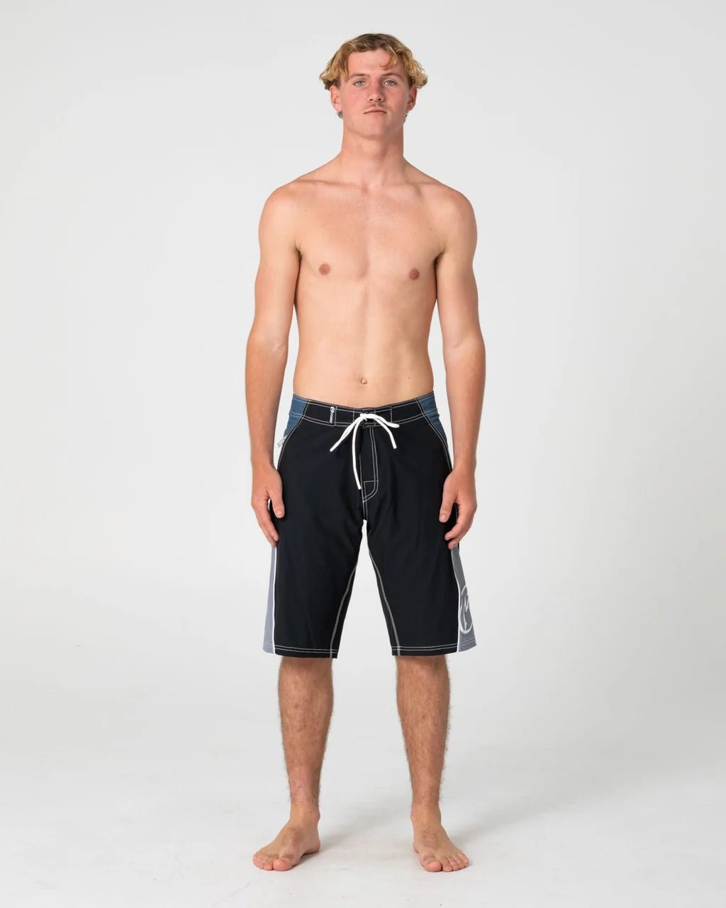 SANDGLASS FIXED WAIST BOARDSHORT -RustyBSM1785-BLACK-26