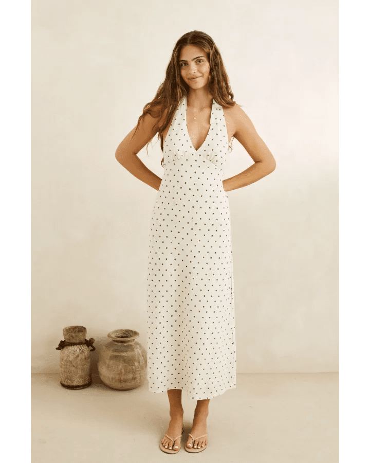 SANDY HALTER NECK MAXI DRESS -Rhythm0726W-DR14-CREAM-6