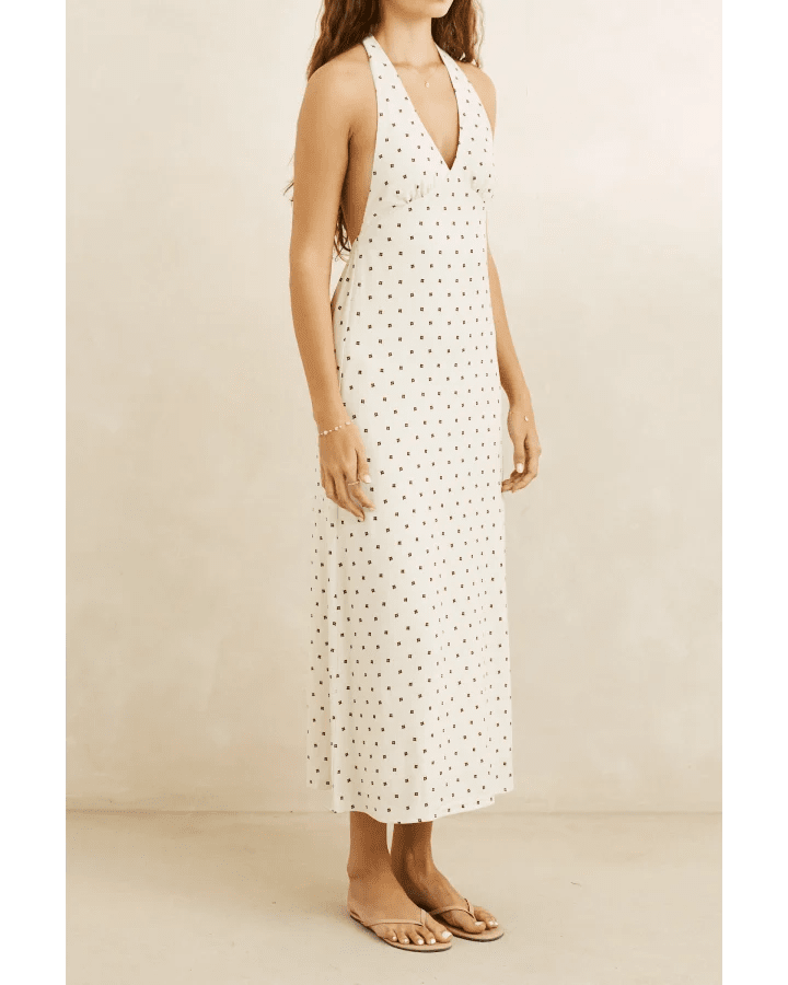 SANDY HALTER NECK MAXI DRESS -Rhythm0726W-DR14-CREAM-6