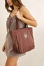 SANDY ZIP TOTE BAG -Rhythm0726W-BG02-CHOCOLATE-OS