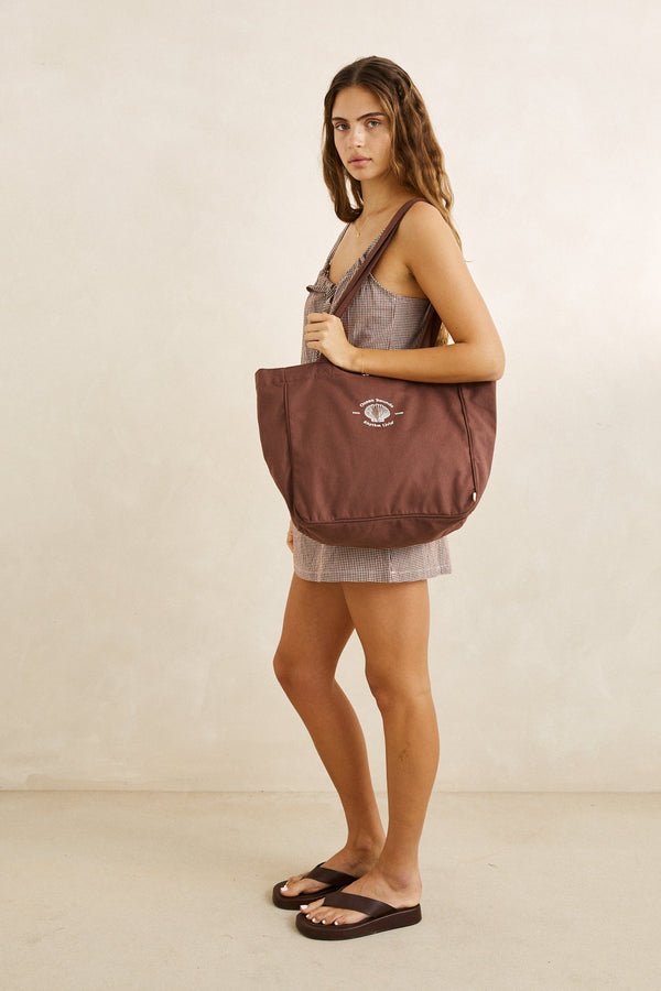 SANDY ZIP TOTE BAG -Rhythm0726W-BG02-CHOCOLATE-OS