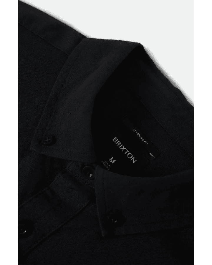SANFORD OXFORD S/S WVN -Brixton1503-BLACK-S