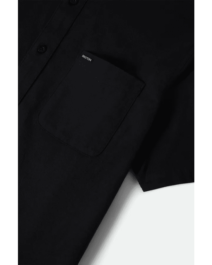 SANFORD OXFORD S/S WVN -Brixton1503-BLACK-S