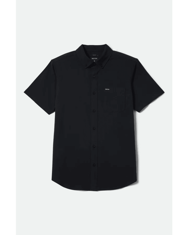 SANFORD OXFORD S/S WVN -Brixton1503-BLACK-S