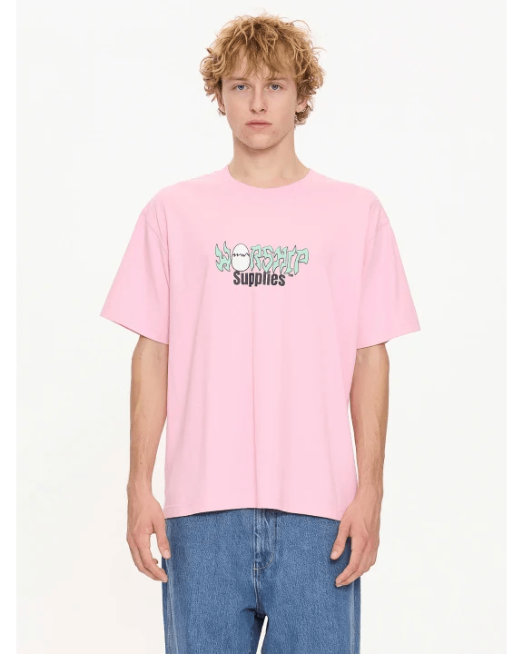 Scrambled Tee - WorshipPS25-120P-Flamingo-S