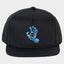SCREAMING HAND SNAPBACK CAP - Santa CruzSB225 - HW03 - BLACK