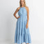 Seacoast Halter Tiered Maxi Dress - Rhythm0724W - DR09 - SKY - Sky - 10