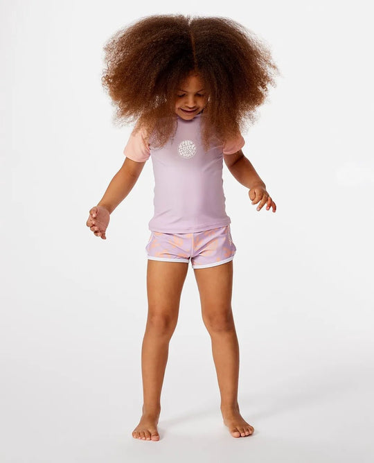 SEAMIST S/S RASH VEST -GIRL