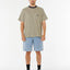 SEARCH STRIPE TEE - Rip Curl0THMTE - KHAKI SAND - S