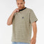 SEARCH STRIPE TEE - Rip Curl0THMTE - KHAKI SAND - S