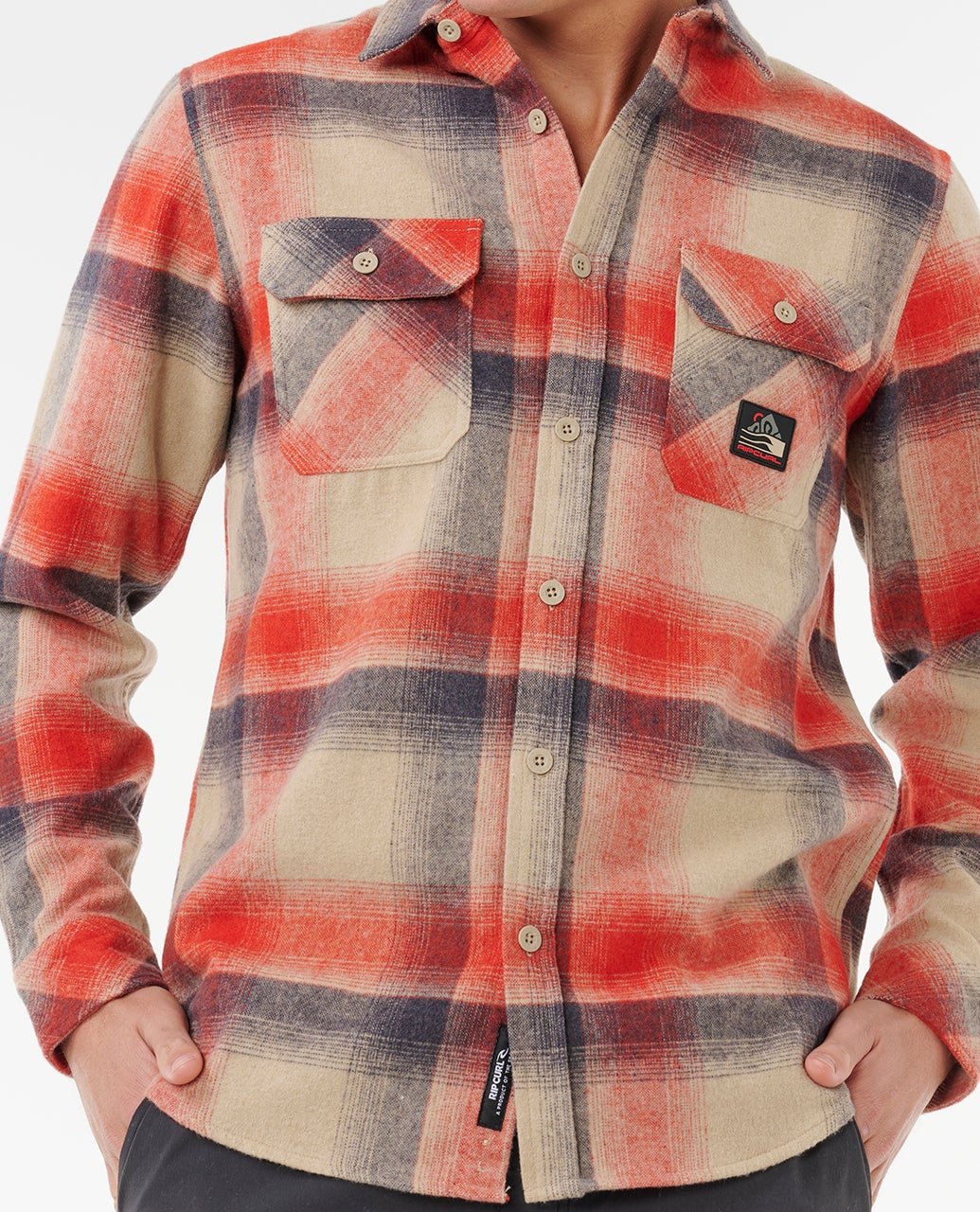 SEARCH WOOL FLANNEL - Rip Curl05KMSH-KHAKI ROCK-XS