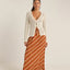 Seashell Long Sleeve Tie Front Top - Rhythm1024W - OS04 - WHT - White - 10