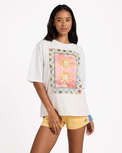 SEASIDE DREAMS TEE -BillabongUBJZT00579-SALT CRYSTAL-XS/6