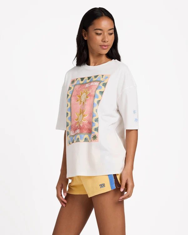 SEASIDE DREAMS TEE -BillabongUBJZT00579-SALT CRYSTAL-XS/6